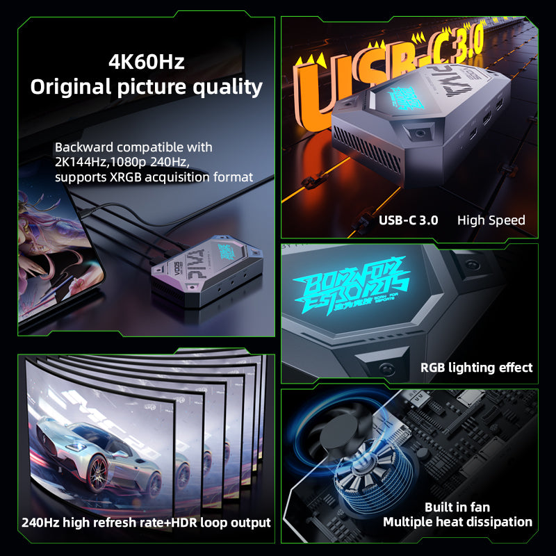 PIVA VD05 Capture Card 4K@60Hz with HDR