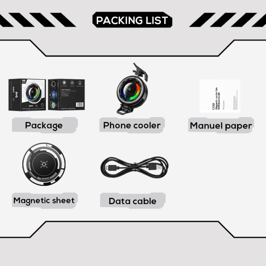MEMO CX19 Magnetic Phone Cooler with Wireless Charging