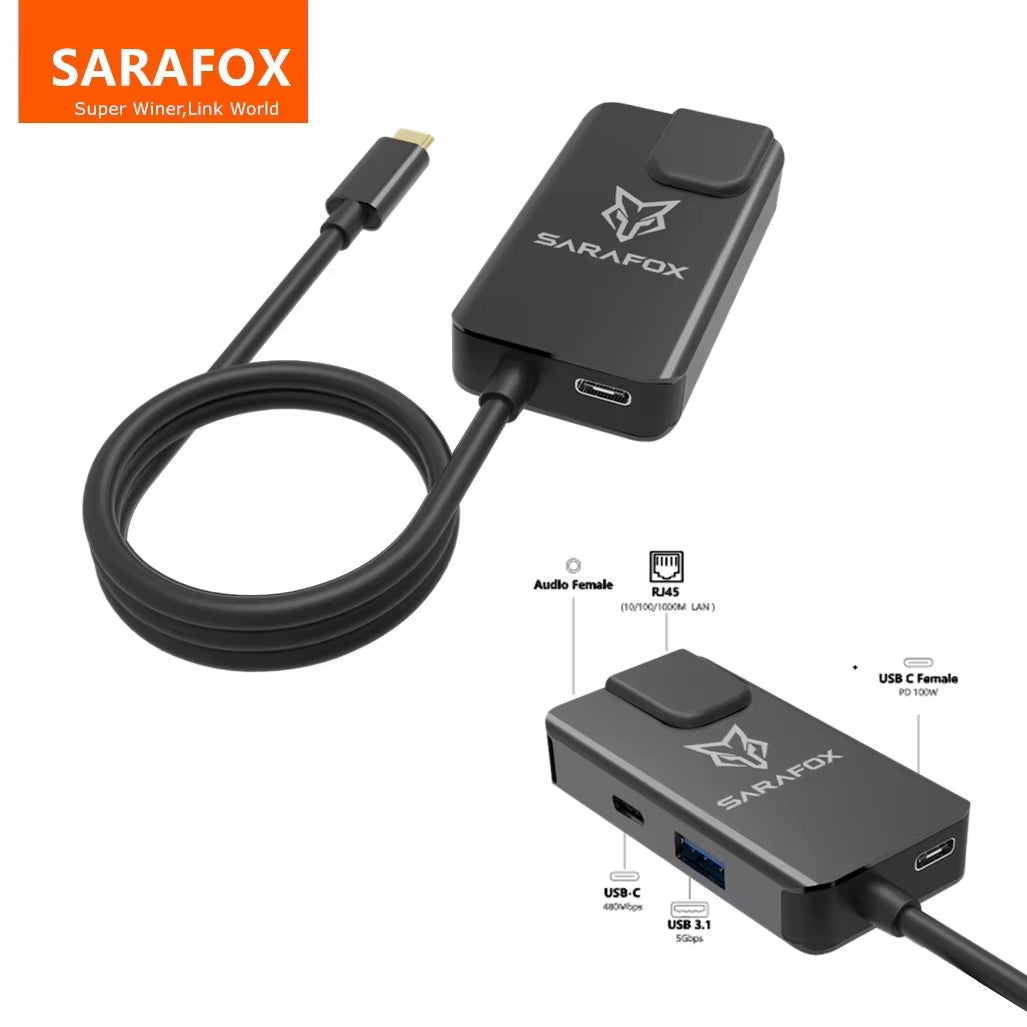 Sarafox 5-in-1 USB-C Hub
