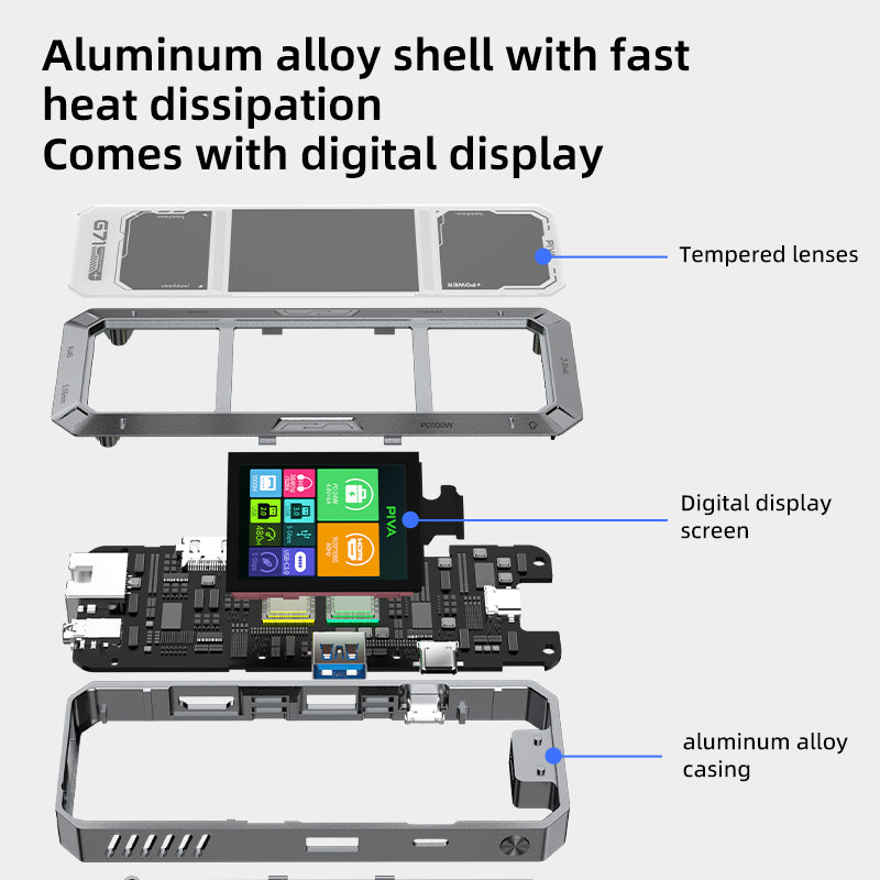 PIVA G71 E-Sports 7-in-1 Adaptor with Display