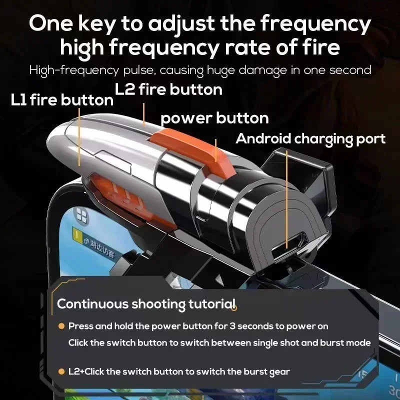 MEMO AK06 Mechanical Gaming Triggers (6-Finger)