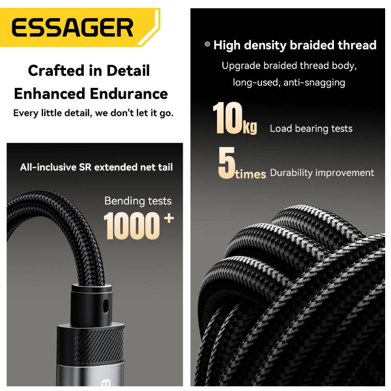 ESSAGER Type C to 3.5mm HIFI DAC