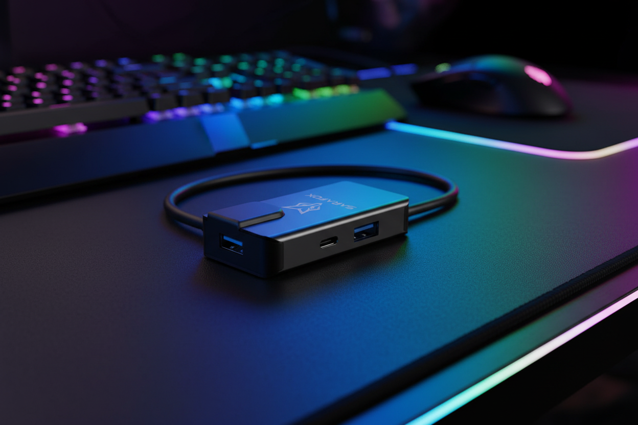 Sarafox 5-in-1 USB-C Hub - Gaming